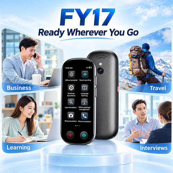 Translator device for business meetings and trade shows