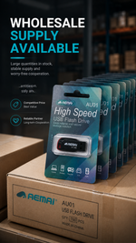 AEMAI AU01 128GB USB Flash Drive - High Speed U1 Performance, Portable Pocket Size, Sturdy Plastic Shell, Plug & Play for Computer Car Audio Game Console, Wholesale Available
