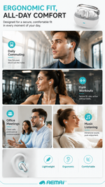 AEMAI PRO65 Wireless Earbuds - ANC Active Noise Cancelling TWS Earbuds with Bluetooth 5.4, Touch Control & 30H Playtime