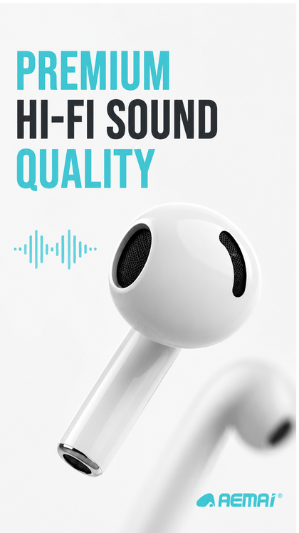 AEMAI PRO55 Wireless Earbuds - True Wireless, Deep Bass