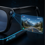 AEMAI SAG13 AI Smart Glasses - 1080P Camera, Real-Time AI Translation, Anti-Blue-Light Lens & Directional Audio with IP67 Waterproof