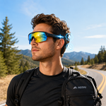 AEMAI SAG10 Smart Audio Sunglasses - Bluetooth 5.3 Polarized Sports Glasses with Open-Ear Speaker, IPX4 Waterproof & App Control