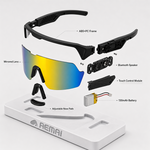 AEMAI SAG10 Smart Audio Sunglasses - Bluetooth 5.3 Polarized Sports Glasses with Open-Ear Speaker, IPX4 Waterproof & App Control