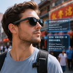 AEMAI SAG11 AI Translation Smart Glasses - Polarized Sunglasses with Real-Time Voice Translation, Open-Ear Audio & IP67 Waterproof