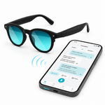 AEMAI TK Smart Photochromic Glasses with AI Real-Time Translation, Open-Ear Audio & App Control - Auto-Tinting Lenses, Waterproof, Bluetooth Sunglasses for Travel & Business