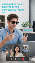 AEMAI SAG11 AI Translation Smart Glasses - Polarized Sunglasses with Real-Time Voice Translation, Open-Ear Audio & IP67 Waterproof
