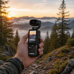 AEMAI XJD99 4K WiFi Handheld Gimbal Camera - Built-in 128GB Storage, Waterproof, Touchscreen Display, Pocket-Sized Action Camera for Vlogging, Sports & Travel