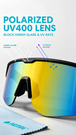 AEMAI SAG10 Smart Audio Sunglasses - Bluetooth 5.3 Polarized Sports Glasses with Open-Ear Speaker, IPX4 Waterproof & App Control