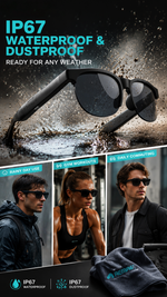 AEMAI SAG11 AI Translation Smart Glasses - Polarized Sunglasses with Real-Time Voice Translation, Open-Ear Audio & IP67 Waterproof
