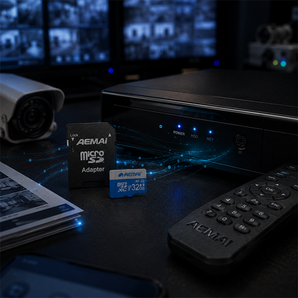 AEMAI AF-32 32GB Micro SD Card with Adapter - 100MB/s High Speed, U3 Class 10, UHS-I Memory Card for Camera, Dash Cam, Gaming Console, Wholesale Bulk Available