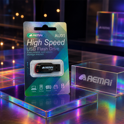 AEMAI AU01 128GB USB Flash Drive - High Speed U1 Performance, Portable Pocket Size, Sturdy Plastic Shell, Plug & Play for Computer Car Audio Game Console, Wholesale Available