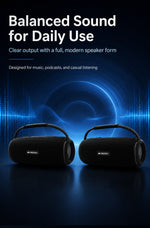 AEMAI B13 speaker top panel with control buttons for power, Bluetooth, volume and playback
