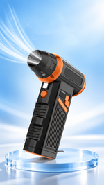 AEMAI AF123 handheld turbo jet blower with four removable batteries and LED work light - detailed view 5