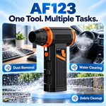 AEMAI AF123 handheld turbo jet blower with four removable batteries and LED work light - view 3