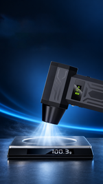 AEMAI AF125 compact handheld turbo blower with digital speed display and jet nozzle - detailed view 5
