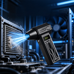 AEMAI AF125 compact handheld turbo blower with digital speed display and jet nozzle - view 3