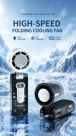AEMAI AF25 handheld cooling fan with TEC ice-ceramic cooling and digital display - detailed view 6
