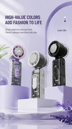 AEMAI AF25 handheld cooling fan with TEC ice-ceramic cooling and digital display - detailed view 7