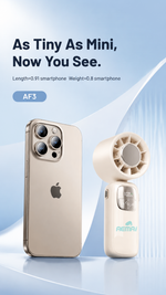 AEMAI AF3 portable cooling fan in four trendy colors with digital display - detailed view 2