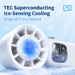 AEMAI AF3 portable cooling fan in four trendy colors with digital display - view 2