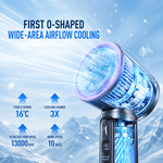 AEMAI AF5 deep space gray cooling fan with 100-gear wind speed handheld desktop - view 4