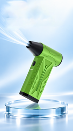 AEMAI AF62 lightweight neon green turbo blower about 180 grams with jet nozzle - detailed view 5