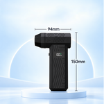 AEMAI AF63 compact black turbo blower 94x150mm with digital battery display - view 6