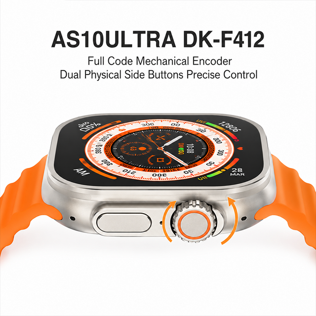 AEMAI AS10 Ultra Smart Watch - AMOLED HD, Silver Metal Case