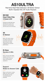 Health tracking smart watch with AEMAI branding - detailed view 3