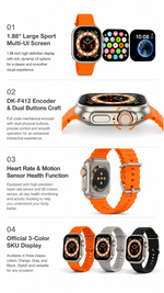Health tracking smart watch with AEMAI branding - detailed view 4