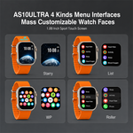 Health tracking smart watch with AEMAI branding - view 2