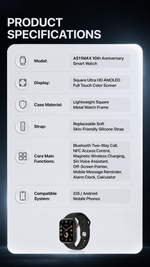 Health tracking smart watch with AEMAI branding - detailed view 6