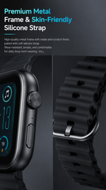 Health tracking smart watch with AEMAI branding - detailed view 2