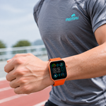 Health tracking smart watch with AEMAI branding - view 2