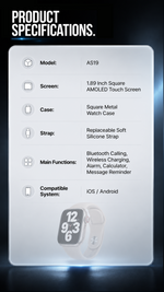 Health tracking smart watch with AEMAI branding - detailed view 6