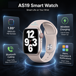 Health tracking smart watch with AEMAI branding - view 4