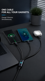AEMAI AX-110 3-in-1 charging cable for iOS Android Micro devices - detailed view 3