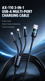 AEMAI AX-110 3-in-1 charging cable for iOS Android Micro devices - detailed view 5