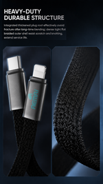 AEMAI AX-112 27W PD fast charging cable for iPhone with braided design - detailed view 2