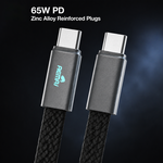 AEMAI AX-113 durable braided Type-C cable slim flat anti-tangle - view 2