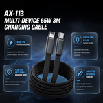AEMAI AX-113 durable braided Type-C cable slim flat anti-tangle - view 4