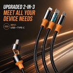 AEMAI AX-65 100W 3-in-1 super fast charging cable charge three devices - view 3