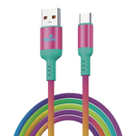 AEMAI AX-71 rainbow gradient braided fast charging cord USB-A to Type-C - view 5