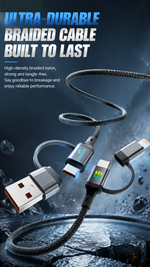 AEMAI AX-79 4-in-1 multi charging cable with indicator lights - detailed view 3