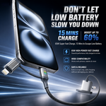 AEMAI AX-79 4-in-1 multi charging cable with indicator lights - view 2