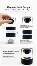 Portable Bluetooth speaker with AEMAI branding - detailed view 1