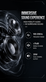 Portable Bluetooth speaker with AEMAI branding - detailed view 3