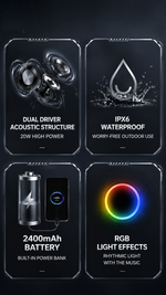 Portable Bluetooth speaker with AEMAI branding - detailed view 4