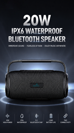 Portable Bluetooth speaker with AEMAI branding - detailed view 5