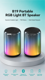 Portable Bluetooth speaker with AEMAI branding - detailed view 1